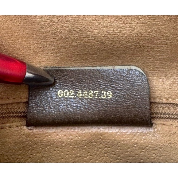 Authenticated Vintage Gucci Ophidia Web Monogram Canvas Leather Shoulder Bag - Picture 11 of 16